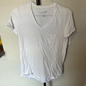 White V-Neck T-Shirt